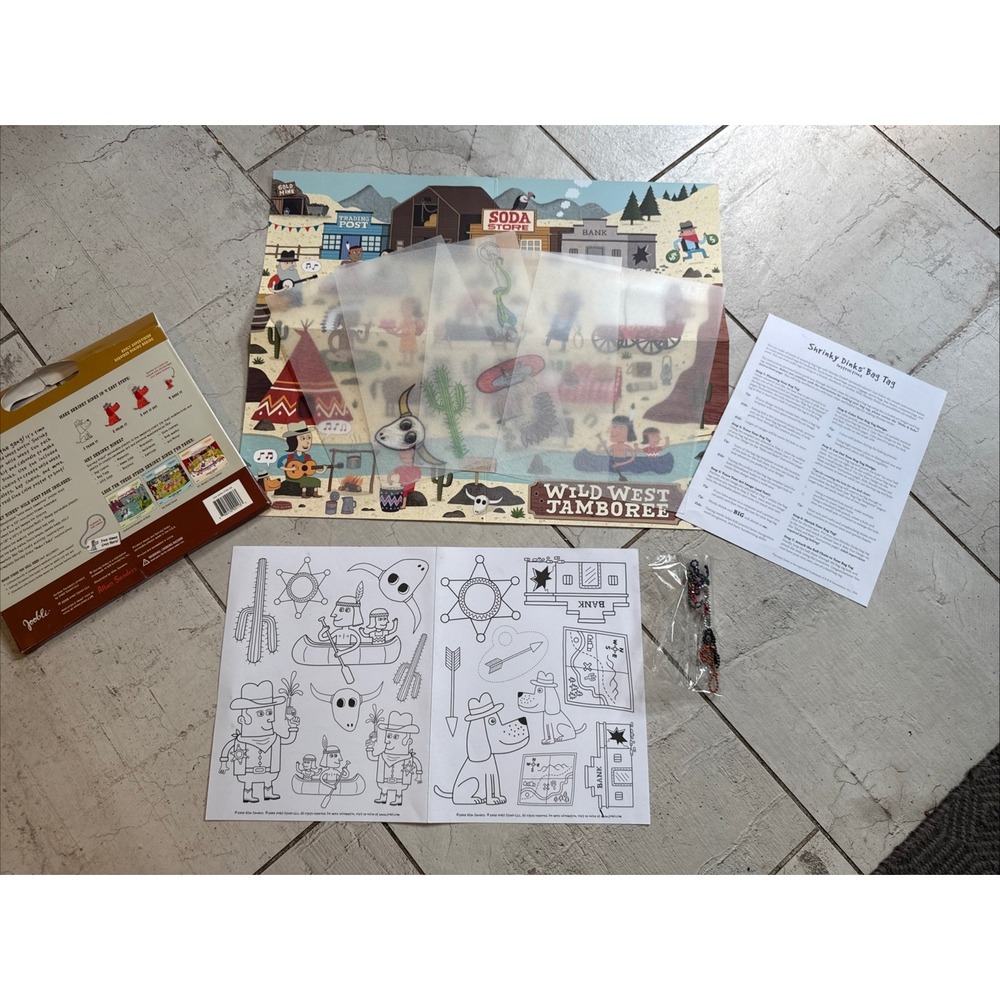 Shrinky Dinks Wild West Fun Pack Shrink Dinks- Joobli Ages 6 and up. Craft-Art - Picture 9 of 9